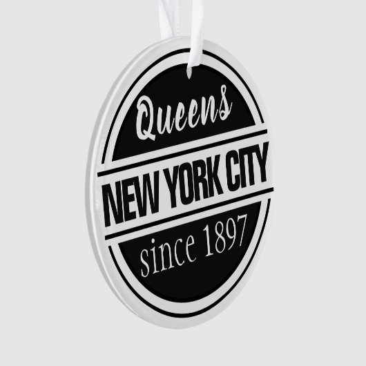 Queens NYC 1897 Ornament (voorkant)