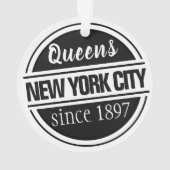 Queens NYC 1897 Ornament (achterkant)