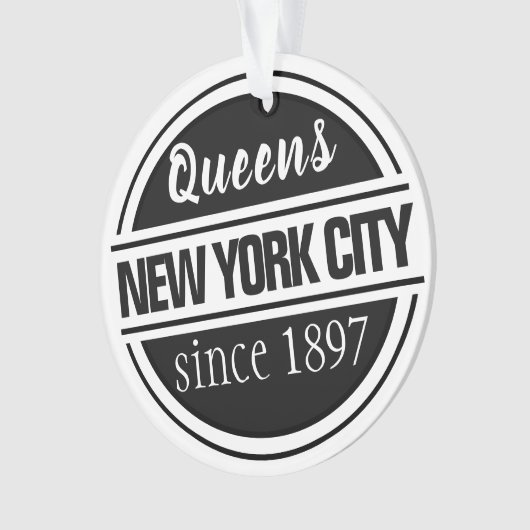 Queens NYC 1897 Ornament (voorkant)