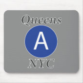 Queens NYC A Trein Muismat (Voorkant)