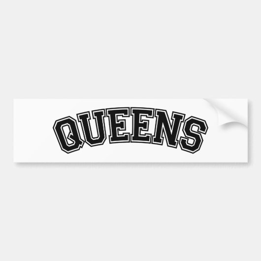 QUEENS, NYC BUMPERSTICKER (Voorkant)