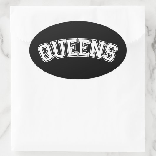 QUEENS, NYC OVALE STICKER (Tas)