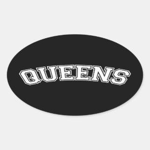 QUEENS, NYC OVALE STICKER