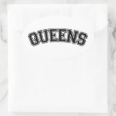 QUEENS, NYC OVALE STICKER (Tas)