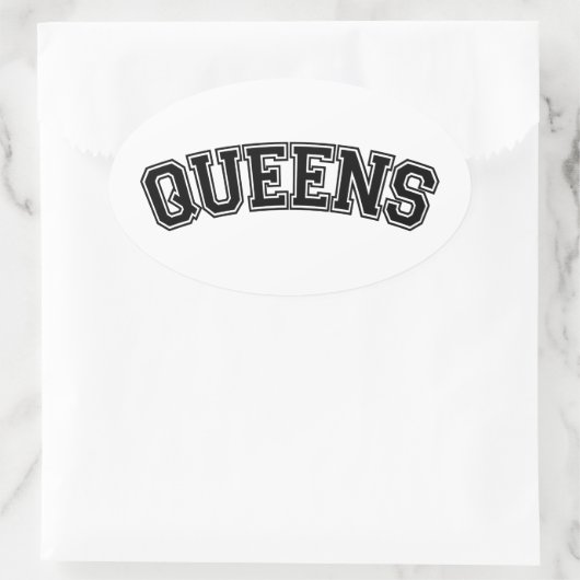 QUEENS, NYC OVALE STICKER (Tas)