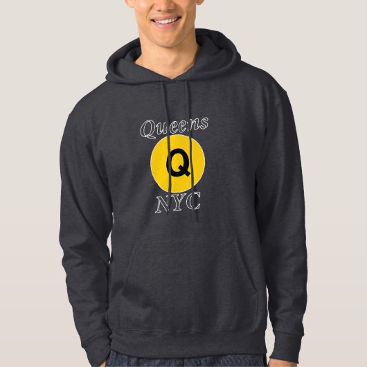 Queens NYC Q Train Hoodie (Voorkant)