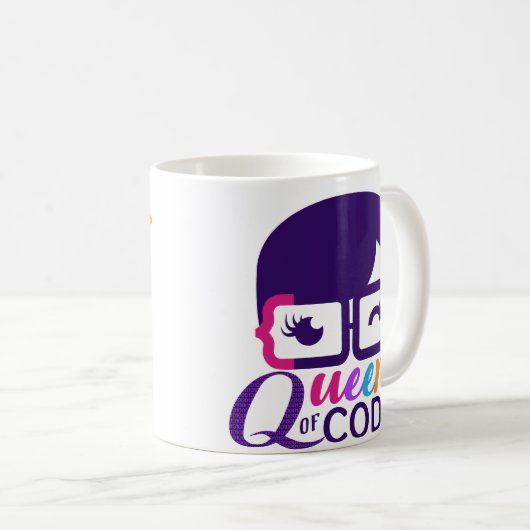 Queens of Code Mug Koffiemok (Voorkant rechts)