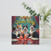 Queens only! kaart (Staand voorkant)