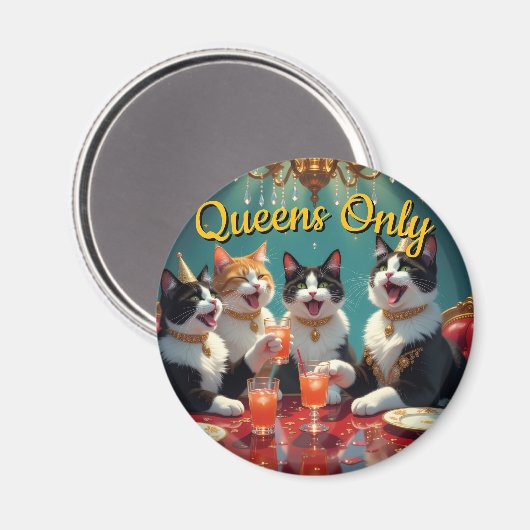 Queens only! magneet (Voorkant / Achterkant)