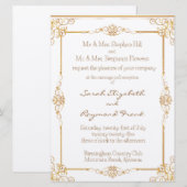 Queen's Palace 6,25" x 8,75" bruiloft uitnodiging (Voorkant / Achterkant)