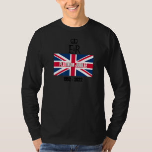 Queen's Platinum Jubilee 1952 2022 Union Jack T-shirt