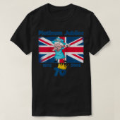 Queen's Platinum Jubilee 2022 70 British Monarch Q T-shirt (Design voorkant)