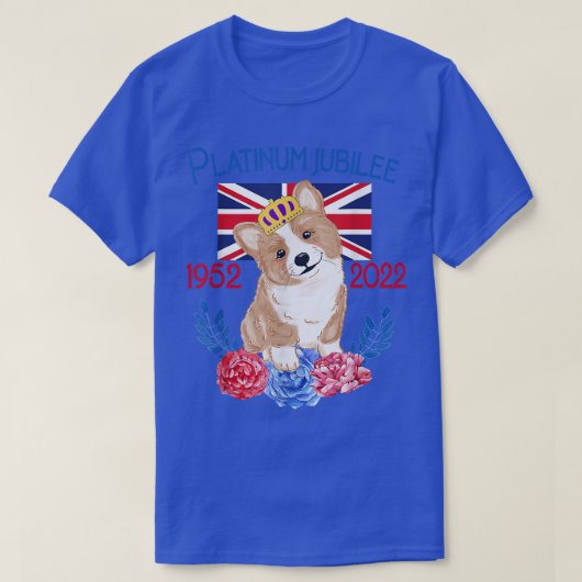 Queens Platinum Jubilee 2022 British Monarch Queen T-shirt (Design voorkant)