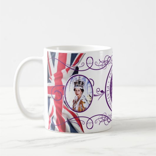 Queen's Platinum Jubilee 2022 Herdenkingsdag Mok - (Links)