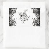 Queen's Rabbit -  Alice Swirls-Collectie Rechthoekige Sticker (Tas)