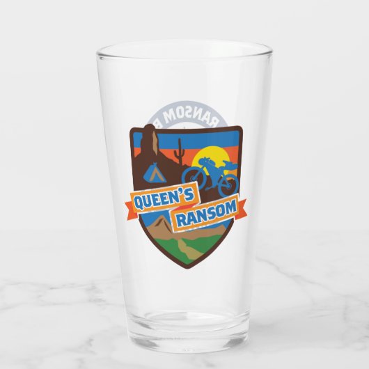 Queen's Ransom Pint Glass Glas (Achterkant)