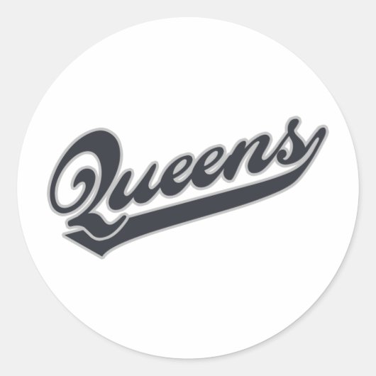 *Queens Ronde Sticker (Voorkant)
