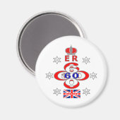 Queens Royal Jubilee sterren design Magneet (Voorkant / Achterkant)