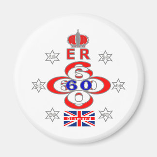 Queens Royal Jubilee sterren design Magneet