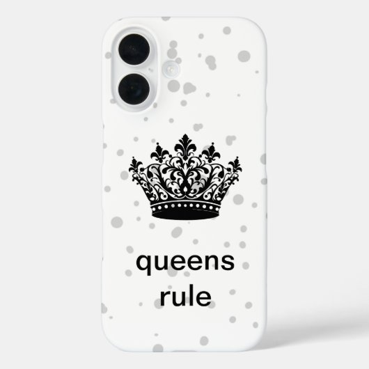 Queens Rule Crown Case-Mate iPhone Case (Achterkant)