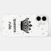 Queens Rule Crown Case-Mate iPhone Case (Achterkant (horizontaal))