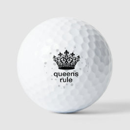 Queens Rule Crown Golfballen