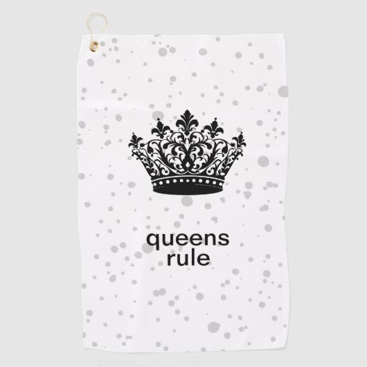 Queens Rule Golfhanddoek (Voorkant)