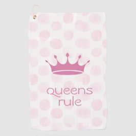 Queens Rule Golfhanddoek