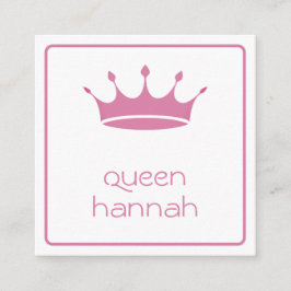 Queens Rule Pink Crown Informatiekaartje