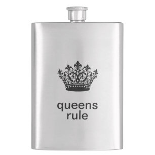 Queens Rule Roestvrijstaal Flacon