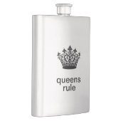 Queens Rule Roestvrijstaal Flacon (Rechts)