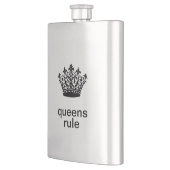 Queens Rule Roestvrijstaal Flacon (Links)