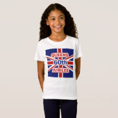 Queens Sixtieth Diamond Jubilee Union Jack Flag T-shirt (Voorkant volledig)