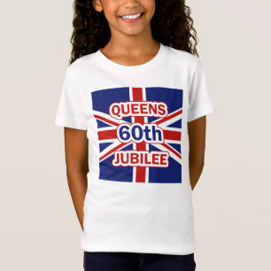 Queens Sixtieth Diamond Jubilee Union Jack Flag T-shirt