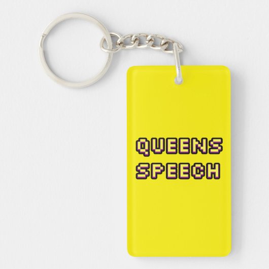 Queens Speech-keyring Sleutelhanger (Voorkant)