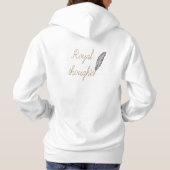 Queen's T-Shirt, Koninklijk en licht design Hoodie (Achterkant)
