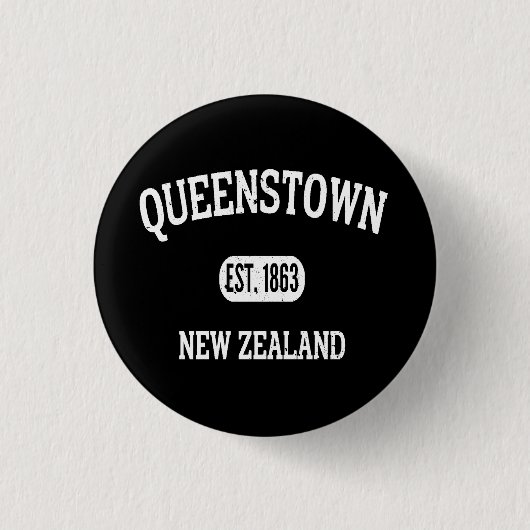 Queens Town Newzealand  Ronde Button 3,2 Cm (Voorkant)