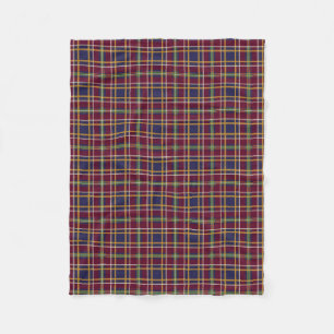 Queens University Kingston Ontario Tartan Fleece Deken