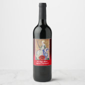 QUEEN'S VINEYARD RODE WIJN WASZEGEL/ OUDE TAROTKAA ETIKET (Voorkant)