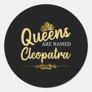 Queens worden Cleopatra gepersonaliseerd genoemd Ronde Sticker