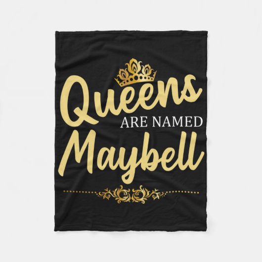 Queens worden genoemd Maybell gepersonaliseerde gr Fleece Deken (Voorkant)