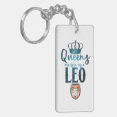 Queens wordt geboren als LEO Zodiac Sign. Sleutelhanger (Voorkant Links)