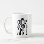 Queens wordt geboren in April Coffee Mok (Links)
