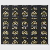 Queens wordt geboren in april I Cadeaupapier (Vlak)
