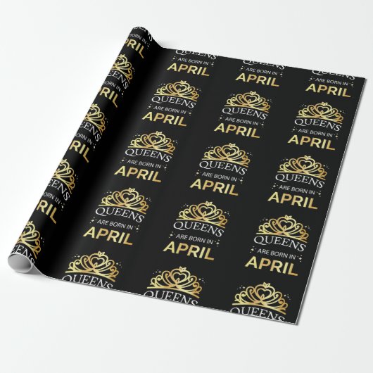 Queens wordt geboren in april I Cadeaupapier (Uitgerold)