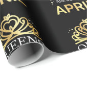Queens wordt geboren in april I Cadeaupapier (Rol Hoek)