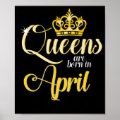 Queens wordt geboren in april Vrouwendag Poster (Voorkant)