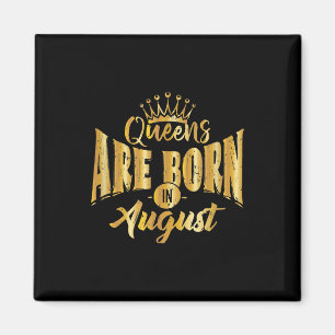 Queens wordt geboren in August Black Afro Vrouw Bd Magneet