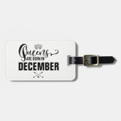 Queens wordt geboren in bagagelabel (Voorkant horizontaal)