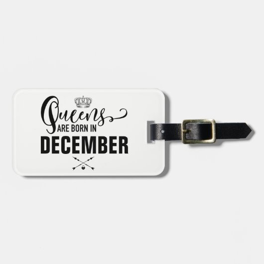 Queens wordt geboren in bagagelabel (Voorkant horizontaal)